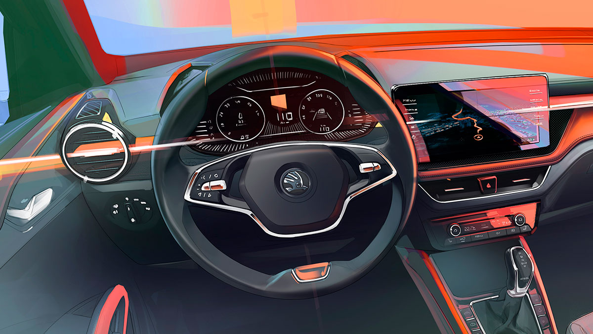 Skoda Fabia 2021 interior