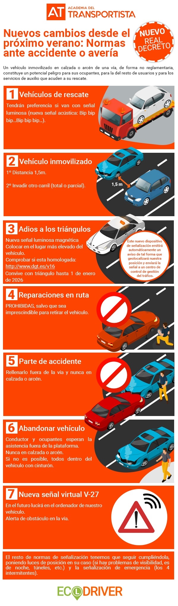 Info cambios desde el verano