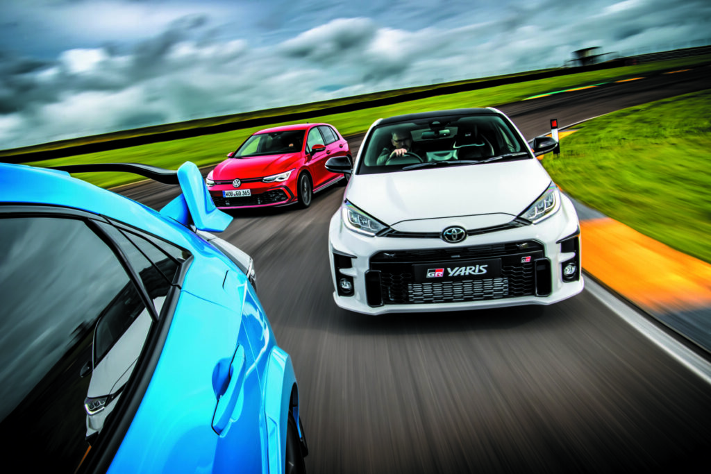 Toyota GR Yaris vs. Golf GTI vs. Honda Civic Type R