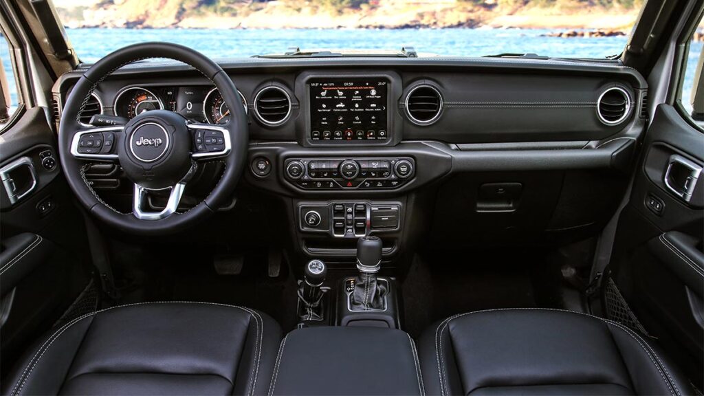 Jeep Gladiator prueba. Interior