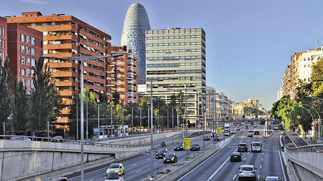 Tráfico en Barcelona
