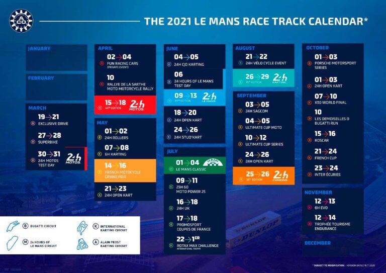 calendario circuito le mans