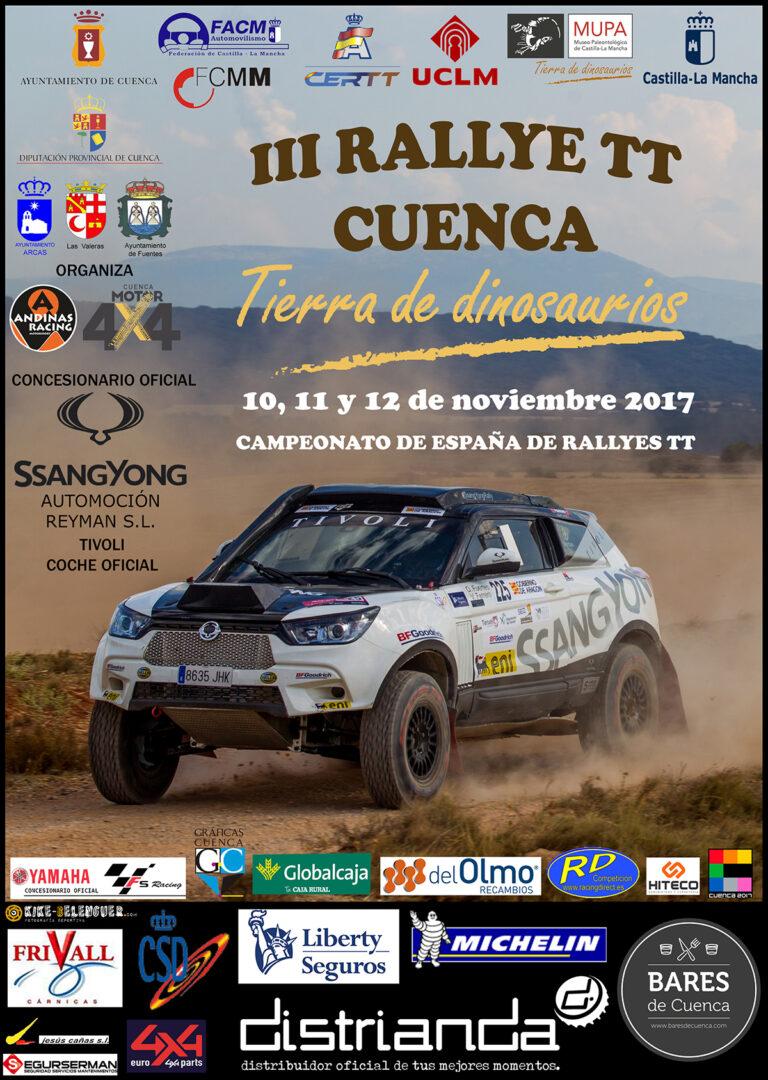 cartel rallye 26102017 tierra de dinosaurios
