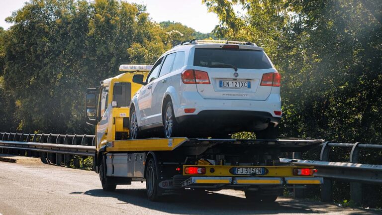 coche grúa avería