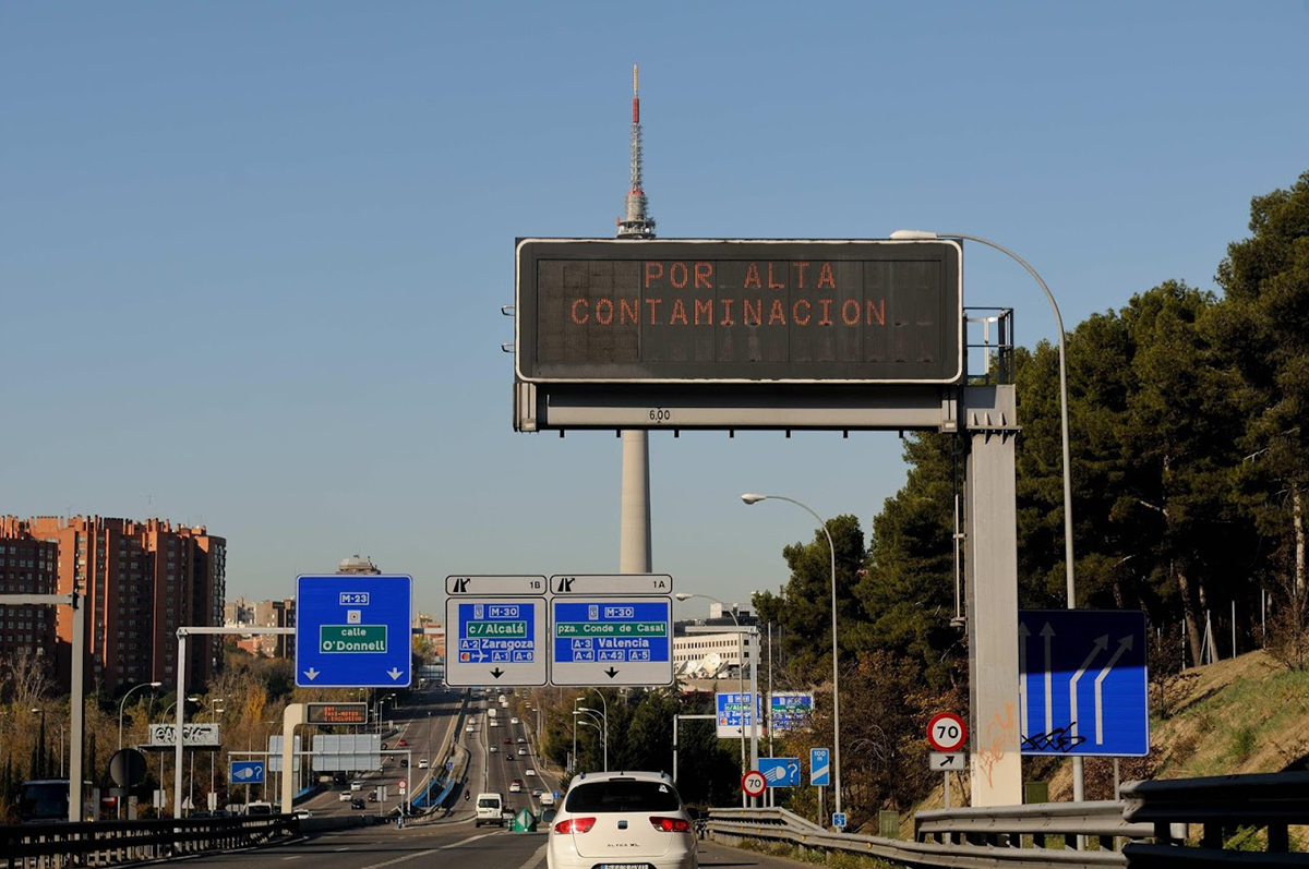 La Comunidad de Madrid limitará la velocidad en la M-40 y M-45 con alta contaminación 1 contaminacionmadrid 1