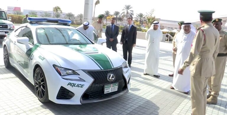 dubai police lexus rc f