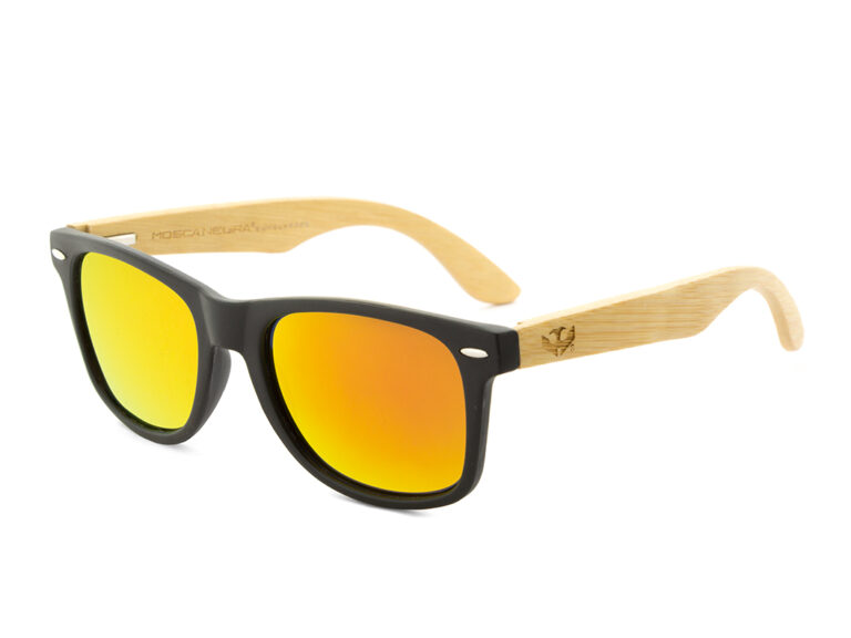 gafas de madera mosca negra mix black solid
