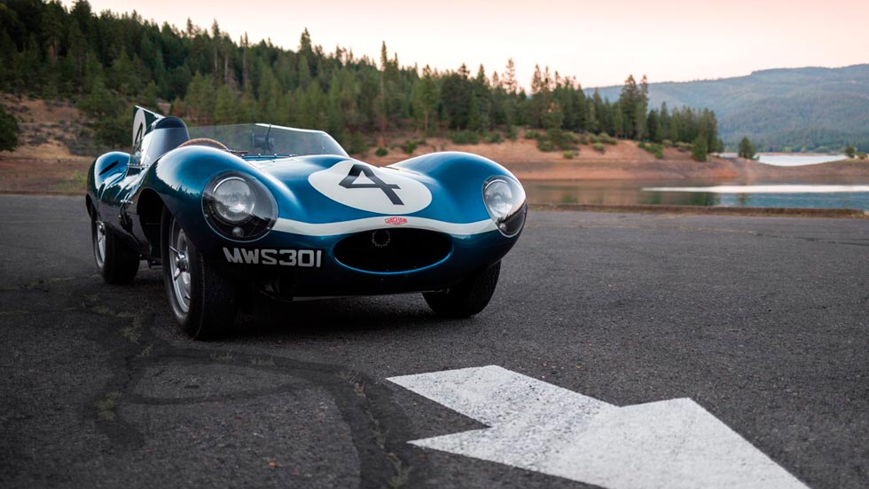 jaguar d type le mans 1955 frontal