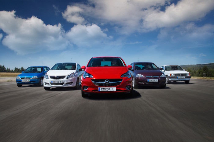 las cinco generaciones del opel corsa