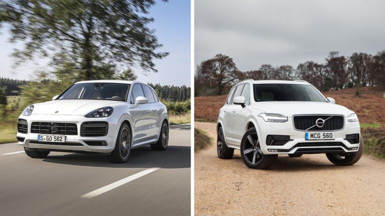 porchecayenneturbos e hybridvolvoxc90t8