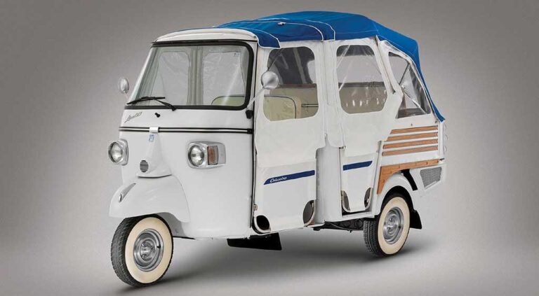 Piaggio Ape Calessino: glamour en motocarro