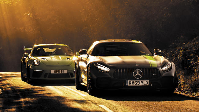 Fotos: Porsche 911 GT3 RS vs. Mercedes-AMG GT R Pro 1 Porsche 911 GT3 RS vs. Mercedes-AMG GT R Pro: inolvidables