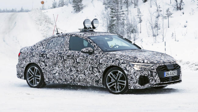 Fotos espía del Audi S3 Sedán 1 Audi S3 Sedán 2020: cazado durante las pruebas de invierno