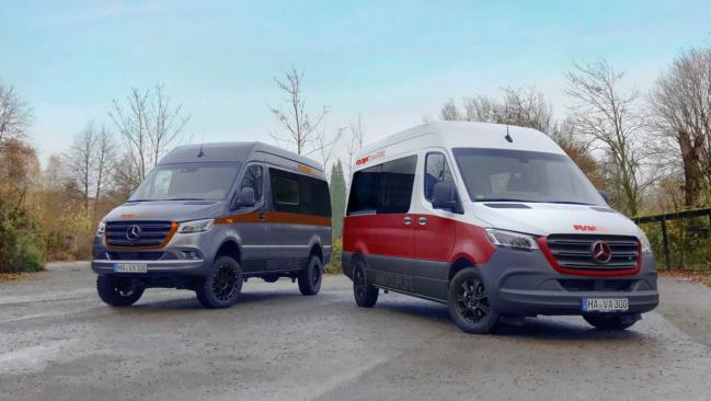 Flowcamper Max: una Mercedes-Benz Sprinter autocaravana  de corte retro