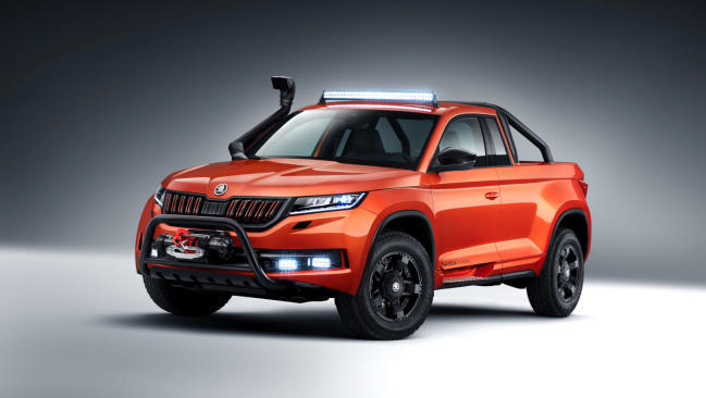 Fotos del Skoda Mountiaq 1 Skoda Mountiaq: el Kodiaq se transforma en pick up