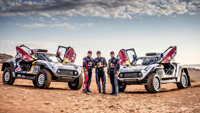 Tres leyendas del rally para el equipo X-raid MINI JCW en el Dakar 2019