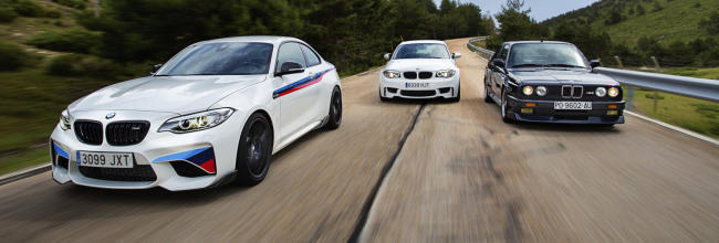 BMW M3 e30 Cecotto vs BMW 1M vs BMW M2 1 BMW M3 e30 Cecotto vs BMW 1M vs BMW M2 M Performance: el pedigrí de Baviera