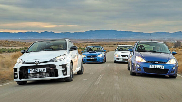 toyota gr yaris evo impreza focus rs