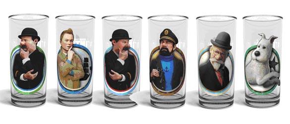 vasos tintin