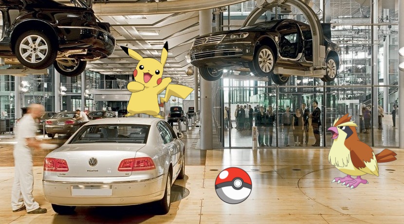 volkswagen prohibe pokemon go fabricas