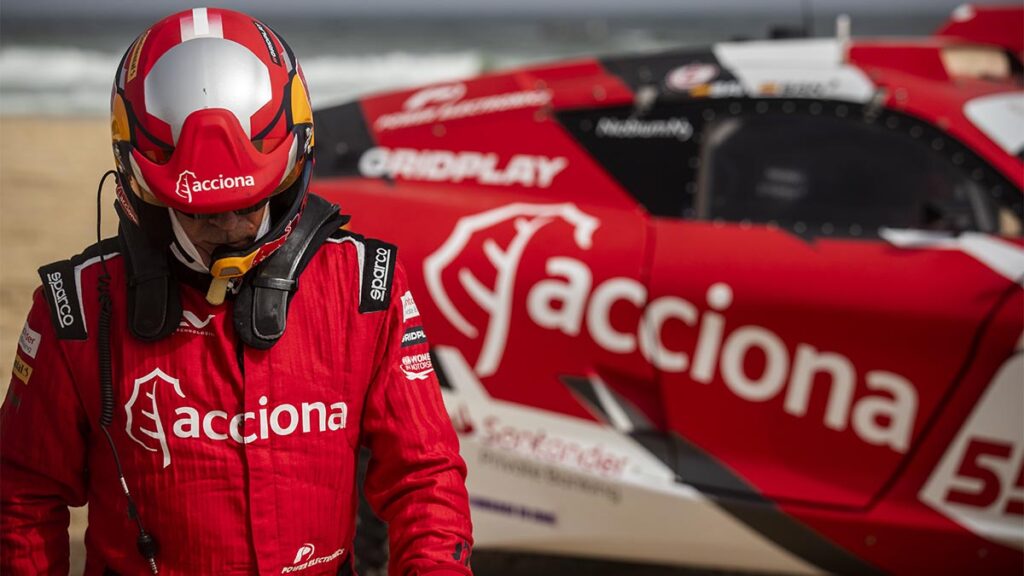 Carlos Sainz en el Ocean X Prix del Extreme E