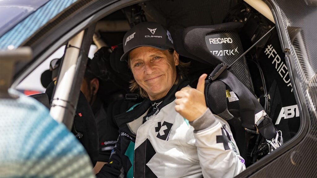 Jutta Kleinschmidt se estrenó como piloto del Extreme E en el Ocean X-Prix