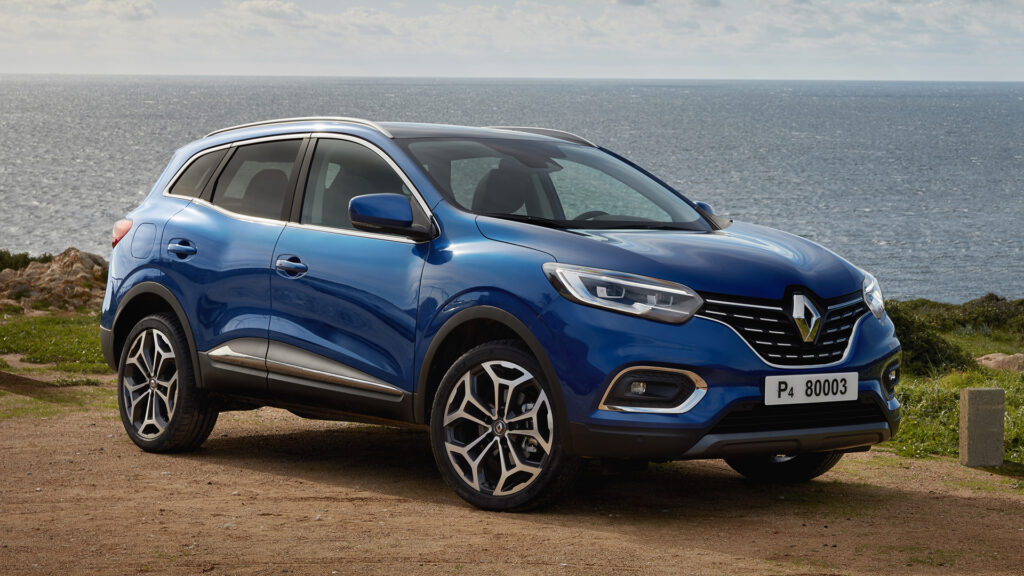 Renault Kadjar 2021 frontal azul