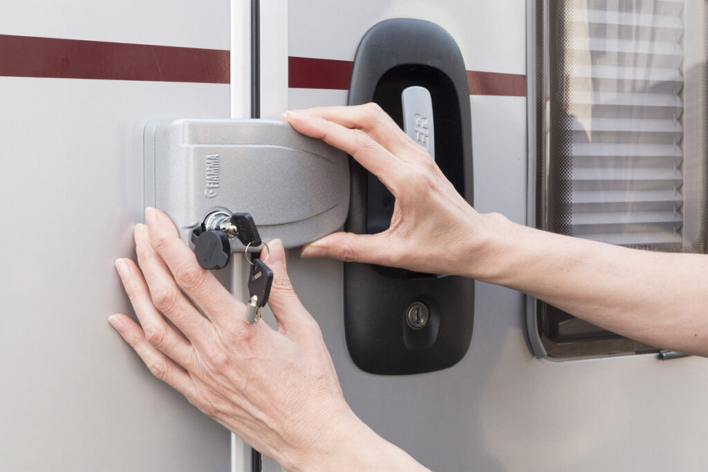 Autocaravana, seguridad en parado