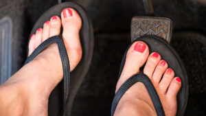 conducir chanclas
