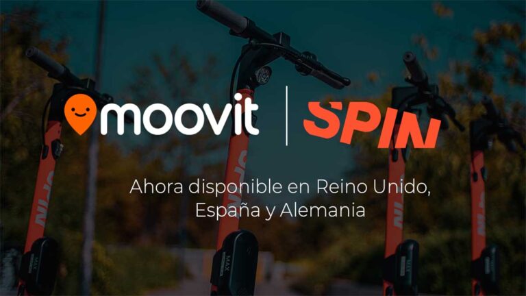 Spin se integra en Moovit en Reino Unido Espana y Alemania