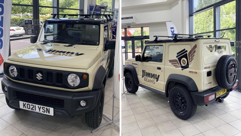 Suzuki Jimny Beans cafetería.