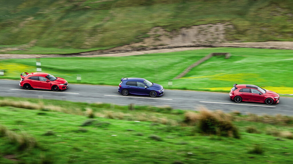 Honda Civic, VW Golf, Mercedes A45