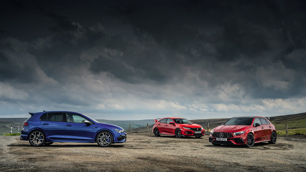 Comparativa A45, Golf R, Ciuvic Type r