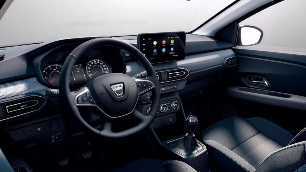 Interior del Dacia Sandero fiésel