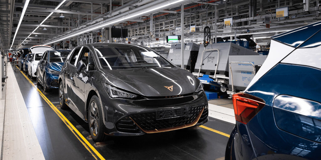 Línea de producción del Cupra Born