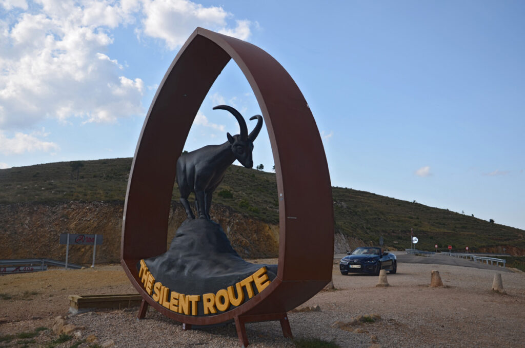 España en cabrio (III): Teruel, la otra ruta del silencio, ruta en BMW 430i, Ruta del Silencia, Carretera A-1702, Mirador