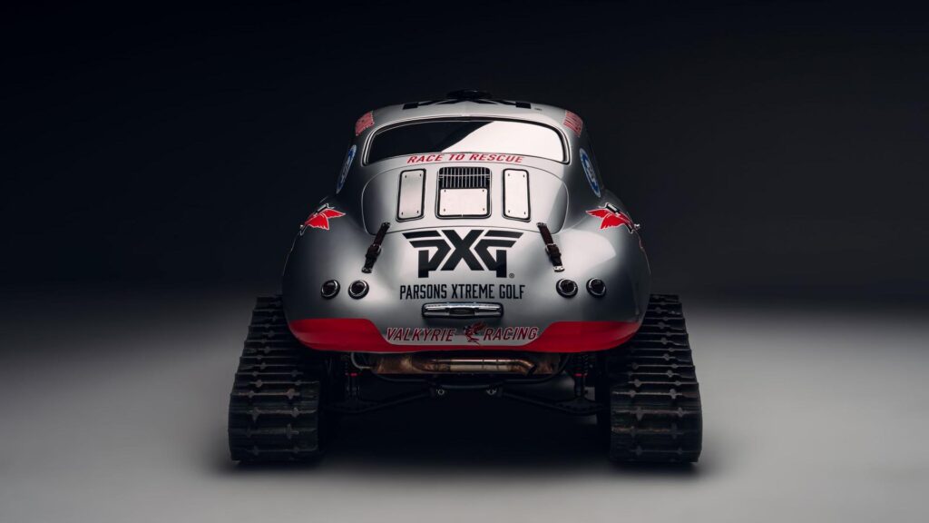 Porsche 356 con orugas