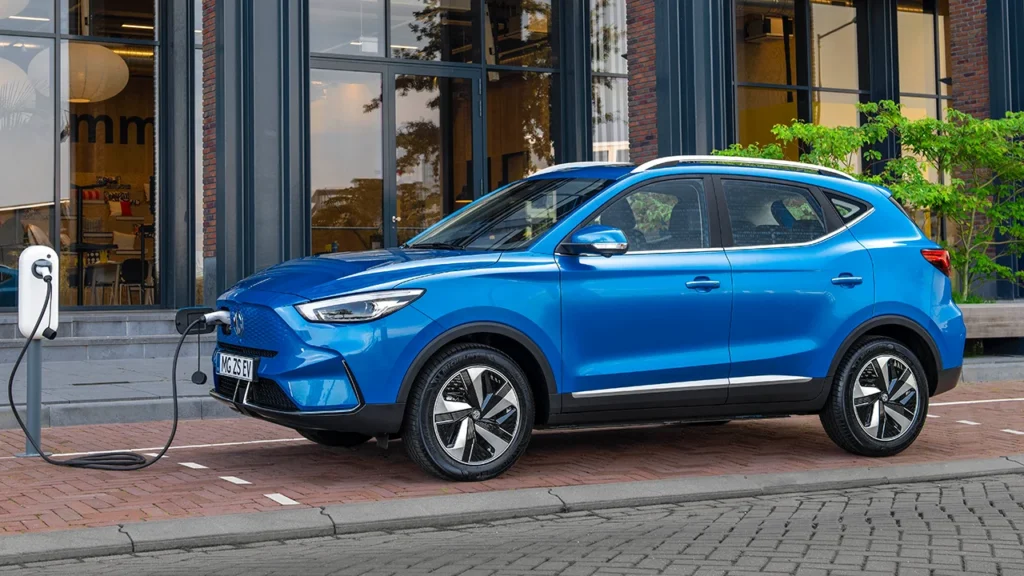 MG ZS EV azul