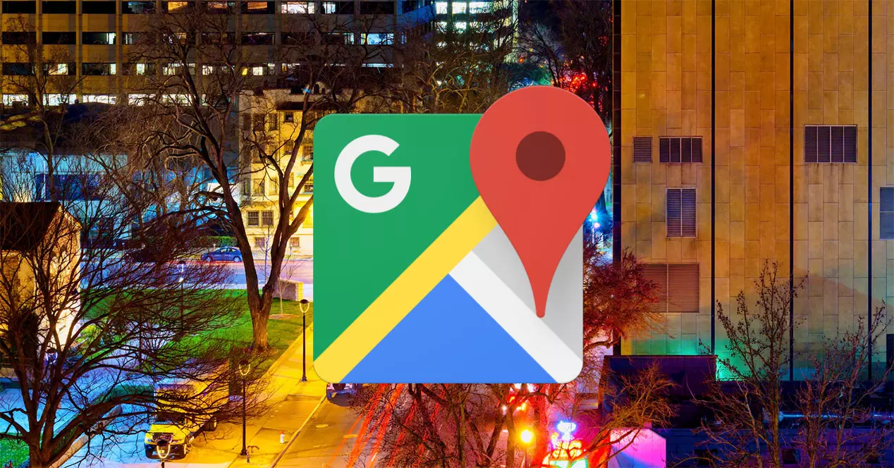 Google Maps calles iluminadas