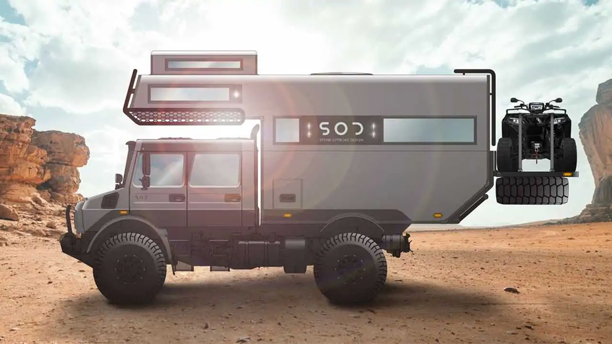 Mercedes-Benz Unimog SOD Rise 4x4: una increíble autocaravana todoterreno valorada en un millón de dólares