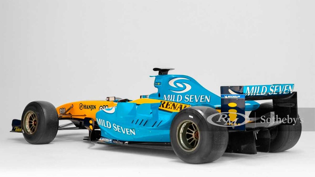 Sale a subasta ¡el Renault R24 de Fernando Alonso!