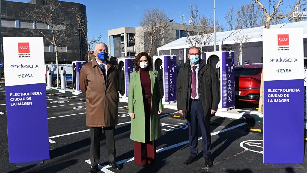 Endesa X y Eysa inauguran en Madrid la mayor electrolinera de España