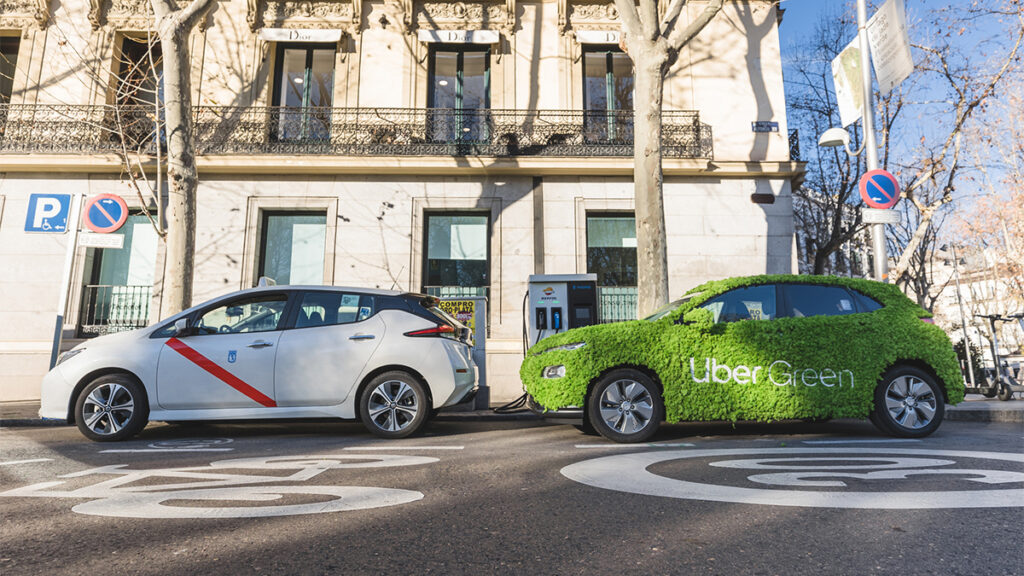 La nueva flota de vehículos eléctricos de Uber Green llega a las calles de Madrid