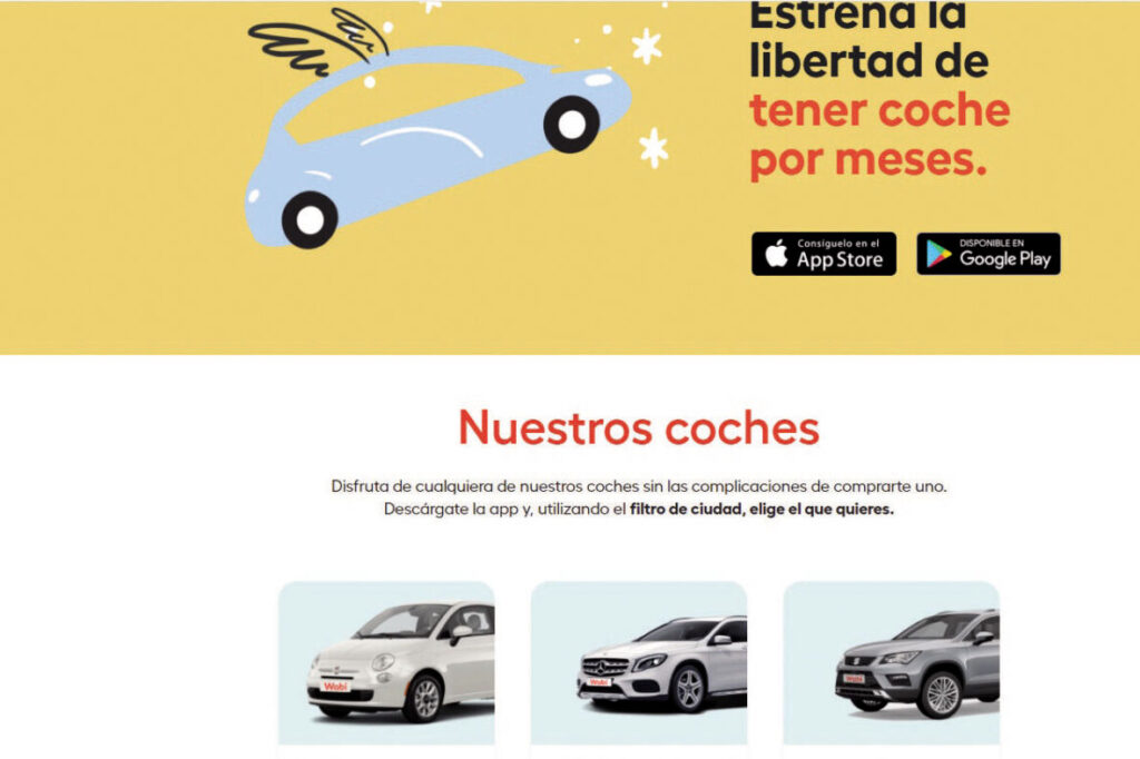 ¿Cómo puedo contratar un coche por suscripción? 11 Wabi Web coche por suscripción