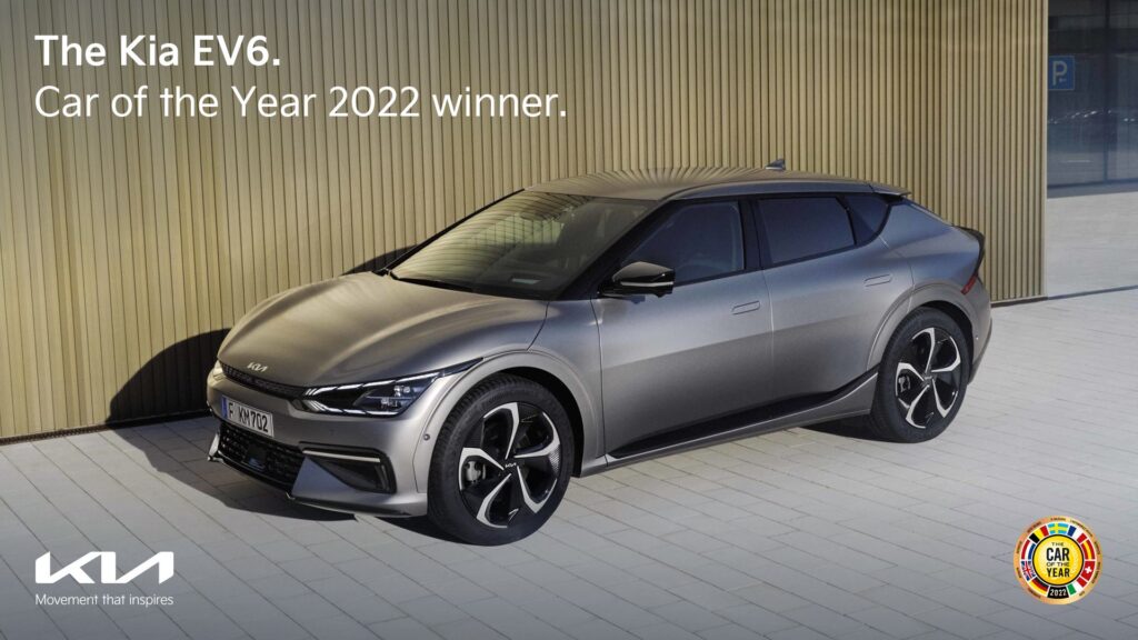 El nuevo Kia EV6, nombrado Coche del Año en Europa 2022