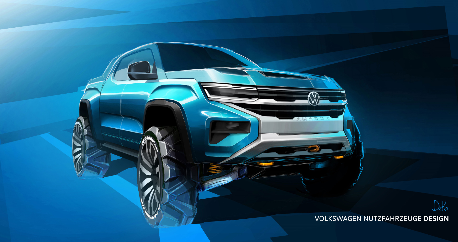 Volkswagen Amarok 2022 bocetos