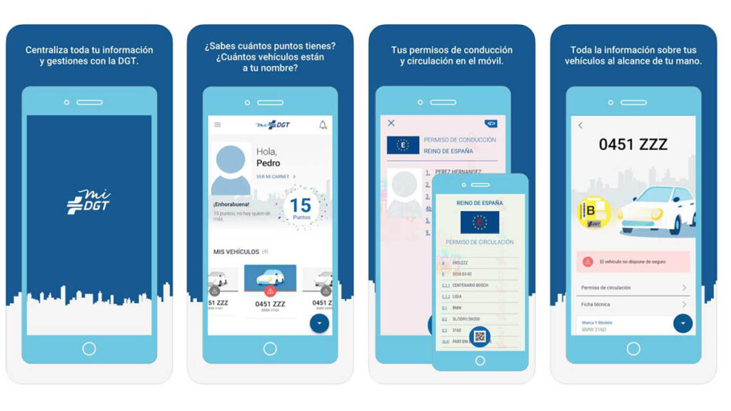 carnet de conducir en la app miDGT