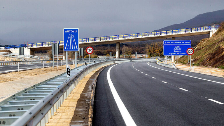senal azul autovia