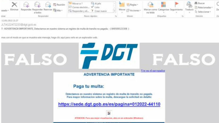 estafa multa trafico correo electronico 1