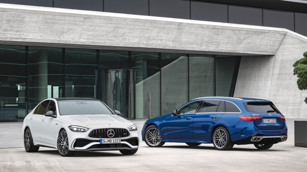 Nuevo Mercedes-AMG C 43 4MATIC 2022: motor microhíbrido de 408 CV, tracción total y etiqueta ECO para la variante más dinámica del Clase C